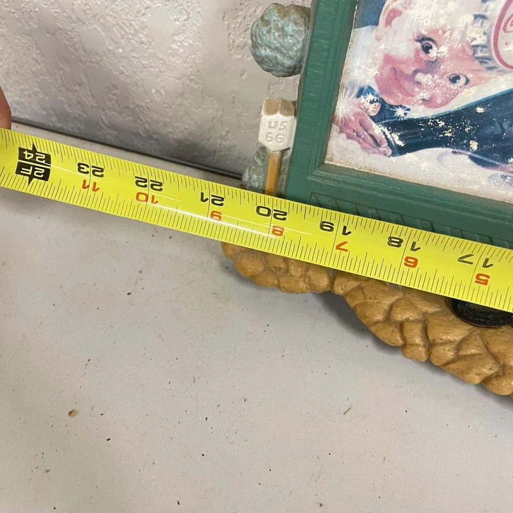 VTG 1990 COCA COLA CLOCK Route 66 Gas Station COKE Wall Hanging Burwood 3130